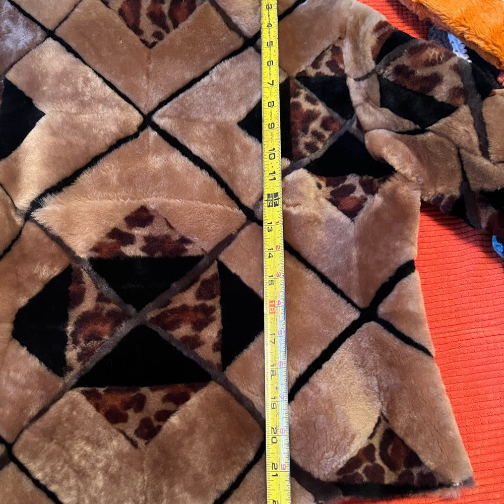 Leopard Printed Shearling Leather Jacket - image 7